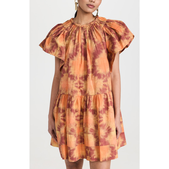 Ulla Johnson 'Isolde' Red Jewel Neck Dress Size 2 - Picture 1 of 5